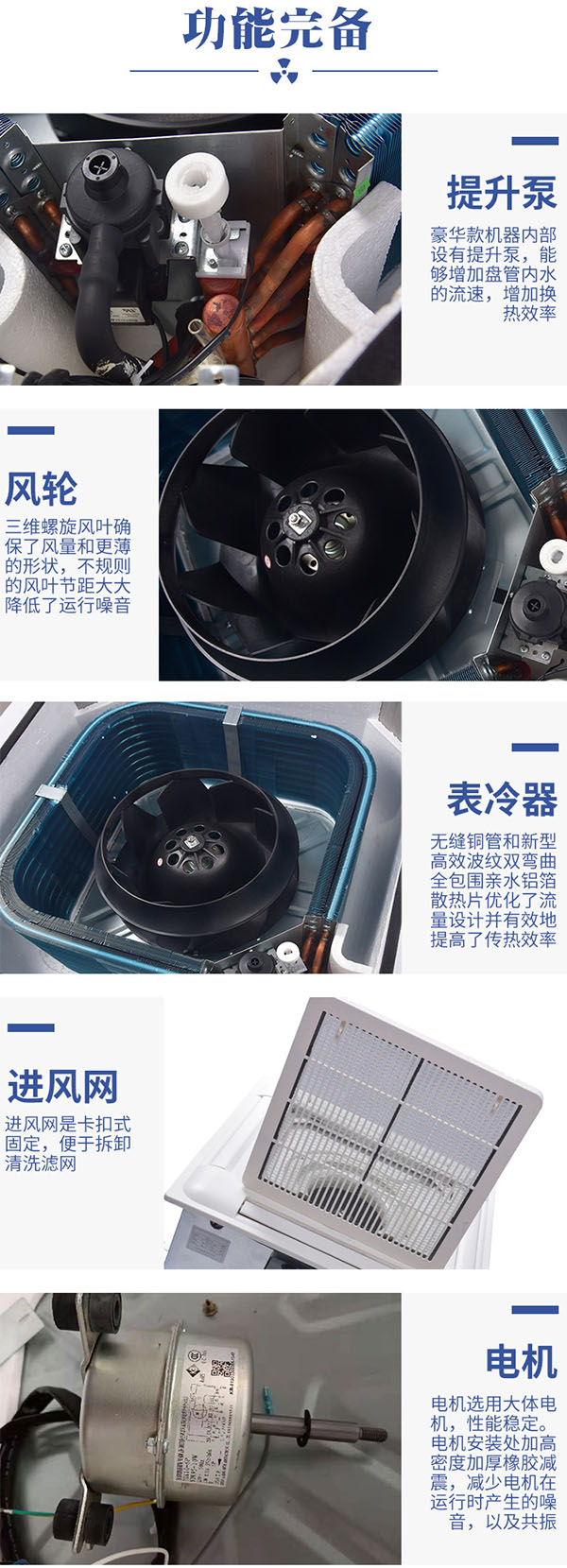 躍鑫卡式風(fēng)機盤管內(nèi)部配置