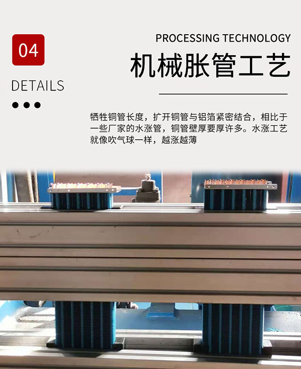超薄臥式暗裝風(fēng)機(jī)盤管產(chǎn)品優(yōu)勢：機(jī)械脹管工藝
